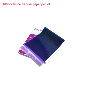 100 kozarcev/Veliko Tatoo Papir za Prenos Oskrbe Sledenje Kopijo Body Art Tattoo Matrica Copie Ogljikovih Za A4 Papir za Prenos Velikost