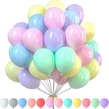10pcs 10palčni Latex Baloni Macaron Barve Poroka, Rojstni dan Okraski Otroci 2022 Ballon Valentinovo Dekor Zrak Oblački,