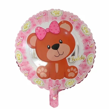 10pcs 18 inch medvedek Folija Balone Helija, Rojstni dan Dekoracijo Baby Tuš Napihljivi Otroci Igrače Zraka Globos Dobave