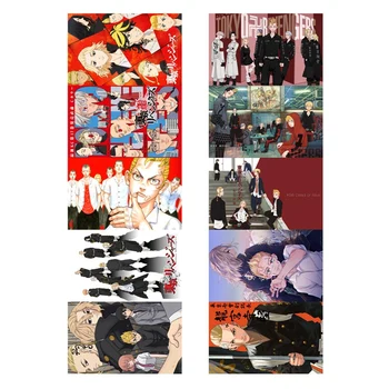 10Pcs Anime Tokyo Revengers Številke Kartice, Nalepke za Študentske Izkaznice Otroci Igrače Nalepke, Primerne Za Avtobus Kartice, Bančne Kartice Dekoracijo
