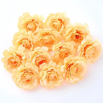 1Pc Rose Ponaredek Cvet Poroko Cvet Steni v Ozadju 10 Barvo Simulacije Umetno Cvetje Multi-Layer Cvet Glavo False Cvetje