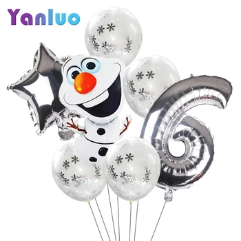 1set Zamrznjene Stranka Baloni Snežaka 32inch Število Balon Set za Odrasle Otroke za Rojstni dan Stranka Dekor Baby Tuš Baloni Globos