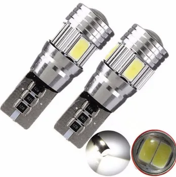 2 Veilleuses LED T10 W5W Canbus ANTI ERREUR BLANC 6000k 6 SMD voiture moto