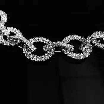 2021 moda sije Kristalno Nosorogovo krog Ogrlica ključnico verige žensk luksuzni kristalno ogrlica ovratnik nakit trgovini