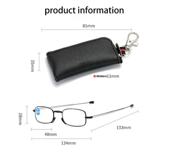 2021 Nove Anti-Blu-ray Obravnavi Očala Moški Ženske Zložljiv Zložljive Branje Očala Kovinski Očala z Original Škatlo