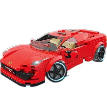 2021 NOVO Hitrost Prvak Serise Ferrari 458 Znanih Superšportnega Dirkalni Avto Šport gradniki Opeke Kompleti Model