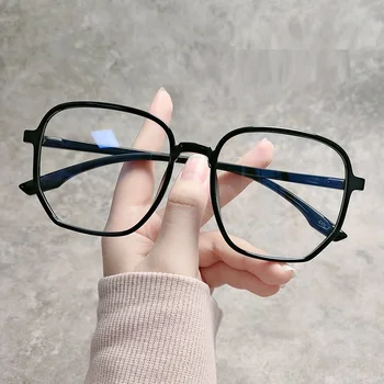 2021 Trendi Anti Modra Svetloba Prevelike Očala Računalnik Ženske, Modro Blokiranje Gaming Moških Transparen Očala Očala Okvir
