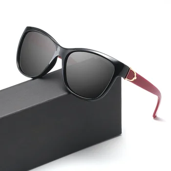 2022 Kvadratnih Polarizirana sončna Očala Ženske Luxury Letnik blagovno Znamko Design očala za Sonce Velik Okvir Ogledalo Rdeča Vijolična Očala UV400