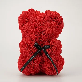 25 cm Rose Nosi Umetno Cvetje Obletnice, Božič, Valentinovo Darilo za Punco, Poročni Dekoracijo d