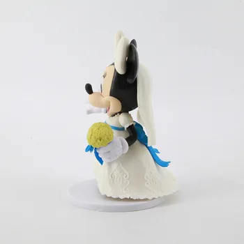 2pcs/Veliko Disney Minnie Mickey Mouse figuric Model Igrače Poročno Darilo Za Ljubitelje Nevesta Dekle Valentinovo Stranka Dekor