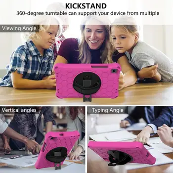 360 Rotacijski Roko Primeru Za Huawei MediaPad M3 Lite 8.0 / M5 8.4 kritje Otroci Shockproof Tablet funda Za Huawei M3 Lite 8.0