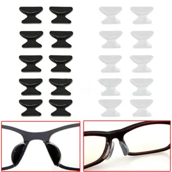 5 Parov Očala Nos Blazinice Očala Lepilni Silikonski Eyeglass Nos Blazinice Anti-Slip Nosepads za Eyeglass Očala sončna Očala