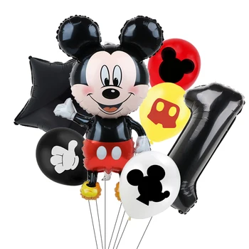 7pcs Disney Mickey Mouse Stranka Baloni Minnie Mouse Rojstni Okraski Baby Tuš Dekor Otroci Stranka Mickey mouse Balon
