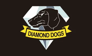 90*150 cm diamond dogs zastavo