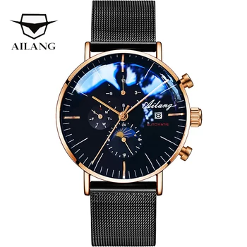AILANG Oblikovanje blagovne Znamke Samodejno Swiss Watch Moških Mehanske Potapljač Ure Moške Diesel Watch SSS Minimalističen moški 2019 Minimalism