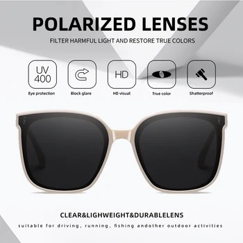 AOFLY Luksuzni Kvadratnih Polarizirana sončna Očala Ženske 2021 blagovne Znamke Oblikovalec Retro Velik Okvir Vintage sončna Očala Ženski Oculos Feminino