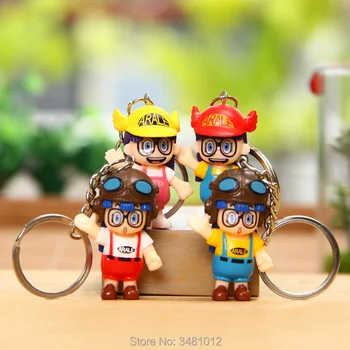 Arale Japonski Risani Model Miniature PVC figuric Anime Dr Krize Mini Lutke Figurice Keychains Otroci Igrače za Otroke