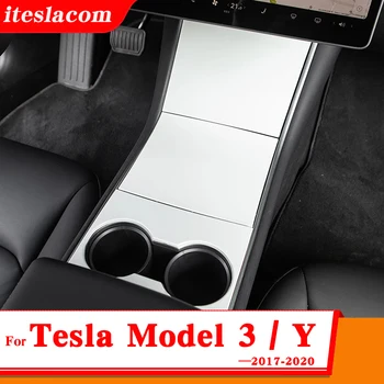 Avto Centralni Nadzorni Plošči Nalepke Za Tesla Model 3 Model Y Dodatki Notranjost Avtomobila Styling Zaščitno folijo ABS Model Treh