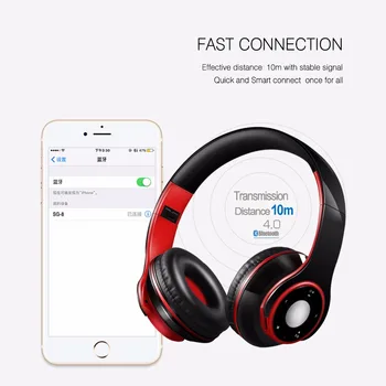 AYVVPII Najboljše slušalke Brezžične Stereo Bluetooth Slušalke Vgrajen Mikrofon Mehko Naušniki Športne Slušalke BAS za ios in Android