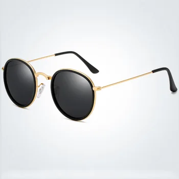 Blagovno znamko Design Polarizirana sončna Očala Moških Krog Sunglass, Classic, Vožnja sončna Očala Letnik Ženske UV400 Odtenki gafas de sol