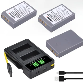 BLS-5 BLS-50 BLS5 BLS50 Baterija + USB Polnilec s Tip-C za Olympus PEN E-PL5 OMD-EM10 E-PL3, E-PL6 E-PL7 E-PM2 E-M10 Stylus1