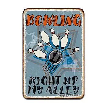 Bowling Pravico Do Mojega Ulici Železa Plakat Slikarstvo Tin Prijavite Letnik Stenski Dekor za Cafe Bar Pub Domače Pivo Dekoracijo Obrti