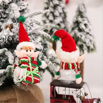 Božič Srčkan Elf bonboniera Paket Božično Drevo Obesek Ustvarjalne Božični Okraski Božično Dekoracijo za Dom Navidad
