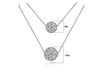 Delysia Kralj Dvojno žogo, ogrlico, obesek, ženska kratka, preprosta clavicle verige