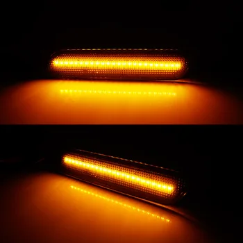 Dimljeni / Clear Leče Amber LED Avto Sprednji Odbijač Strani Oznako Vključite Opozorilne Luči Za obdobje 2007-2010 Chrysler Sebring Fender Signalne Luči
