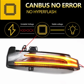 Dinamični Poiščite Black LED Vključite Opozorilne Luči Ogledalo Kazalnik Blinker Luč za Mercedes Benz Razreda B W246 2012-2018 B180 B250