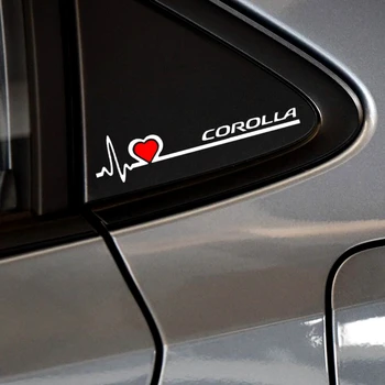Elektrokardiograma Srčni Utrip Avto Nalepke Ustvarjalno Dekoracijo Nalepke Za Toyota Corolla Rearview Mirror Vetrobransko Steklo Iskanje D18