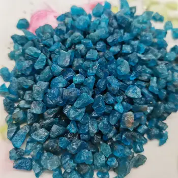 Fizične Majhnosti Modra Apatite Polirani Kamni Kristali Gramoz Naravni Gemstone Vzorcu Dekoracijo Naravnih Kvarčni Kristali