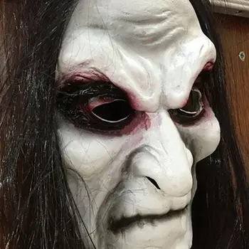 Halloween Zombie Masko Rekviziti Dolge Lase Duha Hófehérke Duha Zombi Masko Cosplay Realne Fancy Stranka Obleko Strašljivo Masko