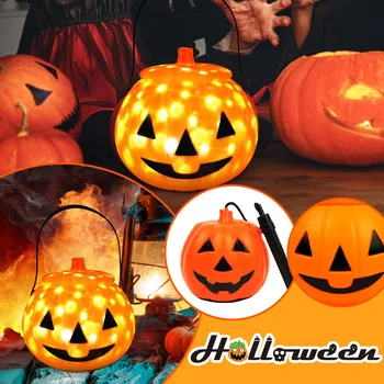 Halloween Žareče Bučna Dekoracijo Lahko Sijaj Halloween Buče Lahko Zvok pumpkin lantern Luminarias Decorativas L*5