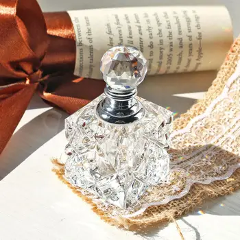 H&D 3ML Jasno Unqiue Kristalno Steklo, Kristal Ženske Parfum Steklenica Prazna ponovno napolniti Posodo Potovanja Parfum v Kozmetični Vzorec Steklenico