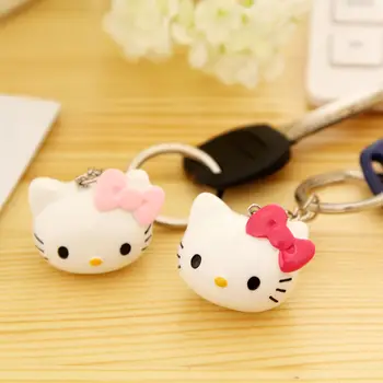 Hello Kitty Keramični Keychain Ključnih Verige Dekle Vrečko Obesek Risanka Srčkan Ustvarjalne Divje Ornament