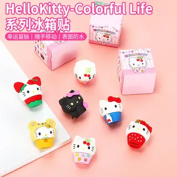 HelloKitty Hladilnik Magnet Slepo Polje, Tri-dimenzionalni Srčkan Hello Kitty Magnet Dekoracijo Doma Hladilnik Magnet