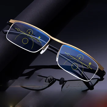 Inteligentni progresivna Multifokalna obravnavi očala za moške, ženske blizu in dvojno rabo Anti-Modro Svetlobo samodejno prilagoditev Očal