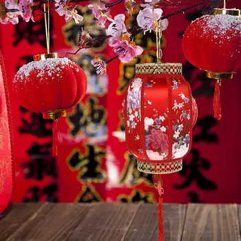 Kitajski Slog Svetilka Retro Palači Luči LED Sveča Lučka za Novo Leto Lantern Festival Pomladi Dekoracijo