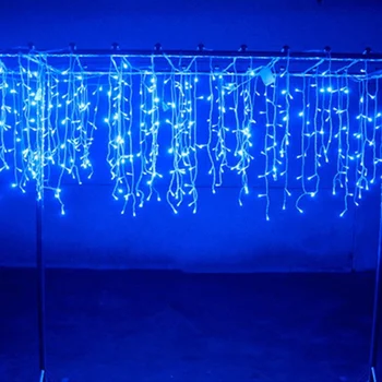 LED Niz Luči, Božični Okraski, Droop 0,6 m Led Zavese Lučka za Novo Leto Garland za Vrtna Ulica Prostem Počitnice Svetlobe