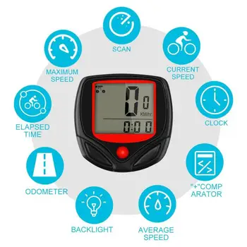 LED Zaslon Gorsko Kolo GPS merilnik Hitrosti Kolesa z Brezžičnim In Žičnim MTB Kolo Kolesarski Števec Štoparica