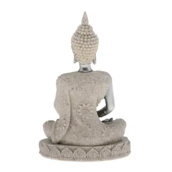 Mala Tajski Kip Bude Figur Peščenjak Budistični Doma Dekor Ornament