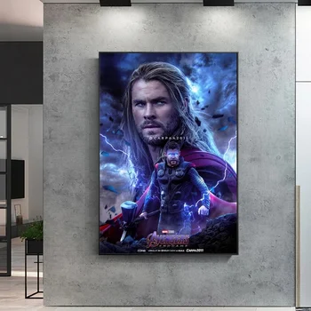 Marvel Film Thor Avengers Superheroj Plakati Modni Tisk Platno Slikarstvo Doma Dnevna Soba Dekoracijo otroška Soba Dekoracijo