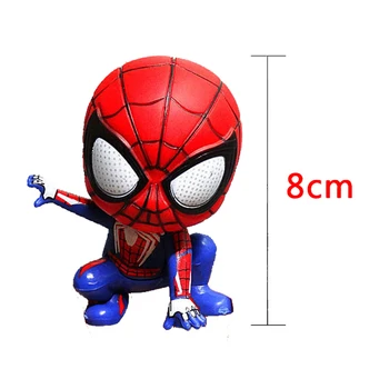 Marvel Spiderman Slika Kawaii Risanka Otroški Mini Lutka Dekoracijo Spiderman Akcijska Figura, PVC Zbirka Figur Otroci Igrače Darila