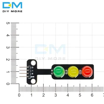 Mini 5V semafor LED Zaslon Modul za Arduino Rdeča Rumena Zelena 5mm LED Mini-semafor za semafor Sistema Model