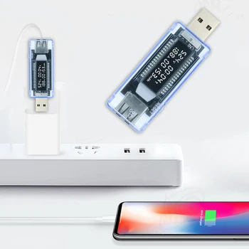 Mini USB Tester Trenutno Digitalni Napetost Telefon Polnilnik Zmogljivosti Moč Zaznati Meter Polnjenje Voltmeter Ampermeter Detektor Monitor