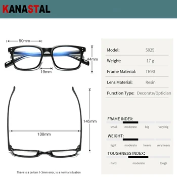 Moški Klasičnih Očal Okvir TR90 SquareTransparent Okvir Anti Blue Ray Svetlobno Razkošje Recept Očala Okvirji Optičnih Očal