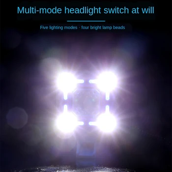 MTB Kolesarske Luči 140dB 4 Lučka za Kolesarjenje Svetlobe z Električnim Rog Nepremočljiva USB Polnjenje Lound Opozorila Varnostno Kolesarski Zvonec Accessor