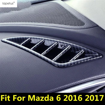 Nadzorna plošča Air AC Naprava Izhodni Prezračevalni Okrasni Pokrov Trim Mat Ogljikovih Vlaken Dodatki Notranjost Za Mazda 6 2016 2017