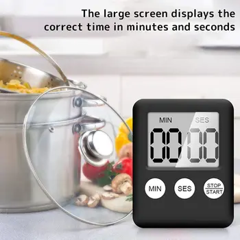 Nove Super Tanek Digitalni LCD Zaslon Kuhinja Odštevalnik Magnet Ure Spanja Štoparice Ure Timer Temporizador Ura Dropship